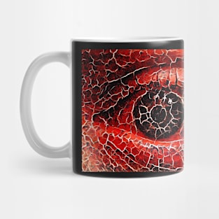 Crimson Cracked Red Eye of Madness Mug